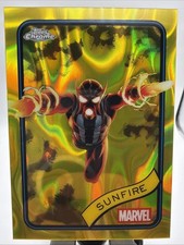2025 Topps Chrome Marvel Sunfire #22 Yellow Lava Refractor