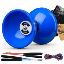 Pro Triple Bearing Diabolo Yoyo for Kids  Adults Blue Color Option