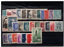 ANNEE 1942  N° 538 à 567 **  30 timbres