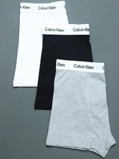 Calvin Klein Cotton Stretch Boxer Briefs 3-Pack Black White Gray XL
