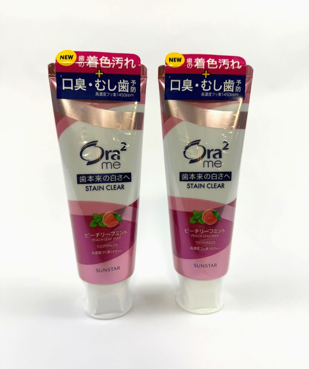 Ora2 Me Stain Clear Toothpaste Peach Mint 130g Whitening Japan