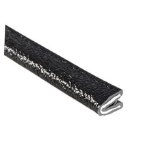 Edge Trim, 25 Feet Fits 1/32" Edge, 3/8  Leg Length, Single Gripping Finger