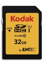 Kodak SDHC Card 32GB UHS-I U1 V10 Premium, up to 85MB/s Read 32GB, Black