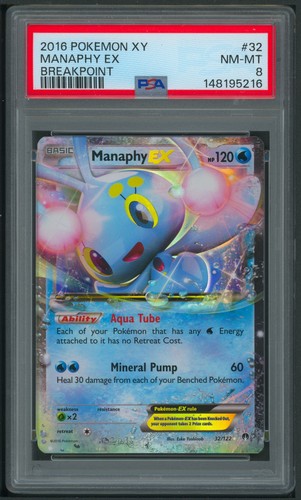 Manaphy-EX graded PSA 8 for sale on eBay