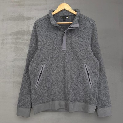 Under Armour Specialist Henley 2.0 Sweater Gray Fleece Pullover Large