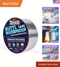 Waterproof Butyl Sealant Tape 2inch x16feet RV Boat Pipe Repair Heavy Duty