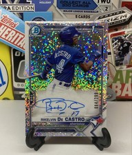 2021 Rikelvin De Castro /299 Bowman Chrome Prospect Autographs#CPA-RDCA Speckle