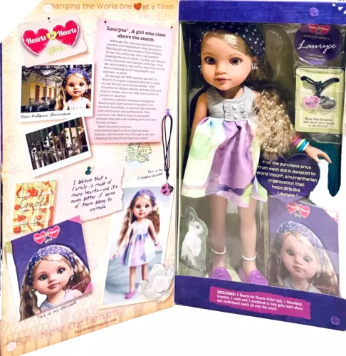 Playmates Toys Hearts For Hearts Girls Lauryce From USA 14" Vinyl Doll NIB 2018