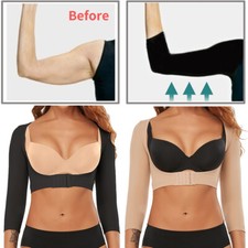 Arm Shaper Post Surgery Compression Back Posture Corrector Shapewear Top Sleeve