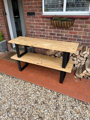 Dining Room Bench handmade Reclaimed Scaffold Scaffolding Boards UK
