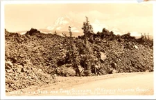 Postcard RPPC DOPS McKenzie Highway Lava Beds Three Sisters Dalles Oregon B195