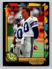 1991 Wild Card Dan McGwire #34 Rookie RC Seattle Seahawks. rookie card picture