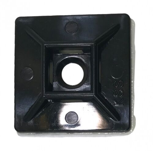 Cable Tie Mounts Black 3/4" 18 lb - 40 lb - 100 Pack - USA MADE - Picture 1 of 3