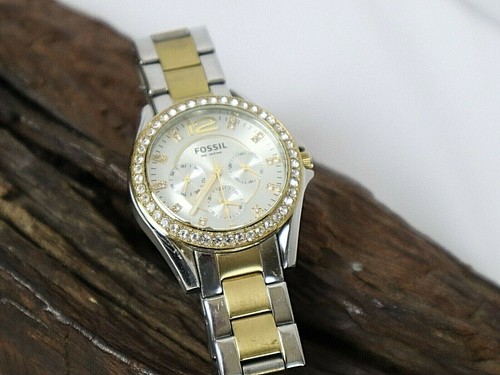 FOSSIL 10 ATM STAINLESS STEEL WOMENS 