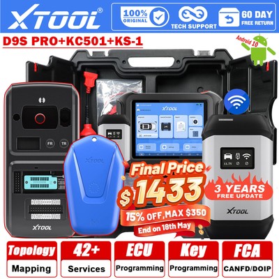 XTOOL D9SPRO KC501 KS-1 Auto Programmer Car Diagnostic Tool E.CU Coding Scanner