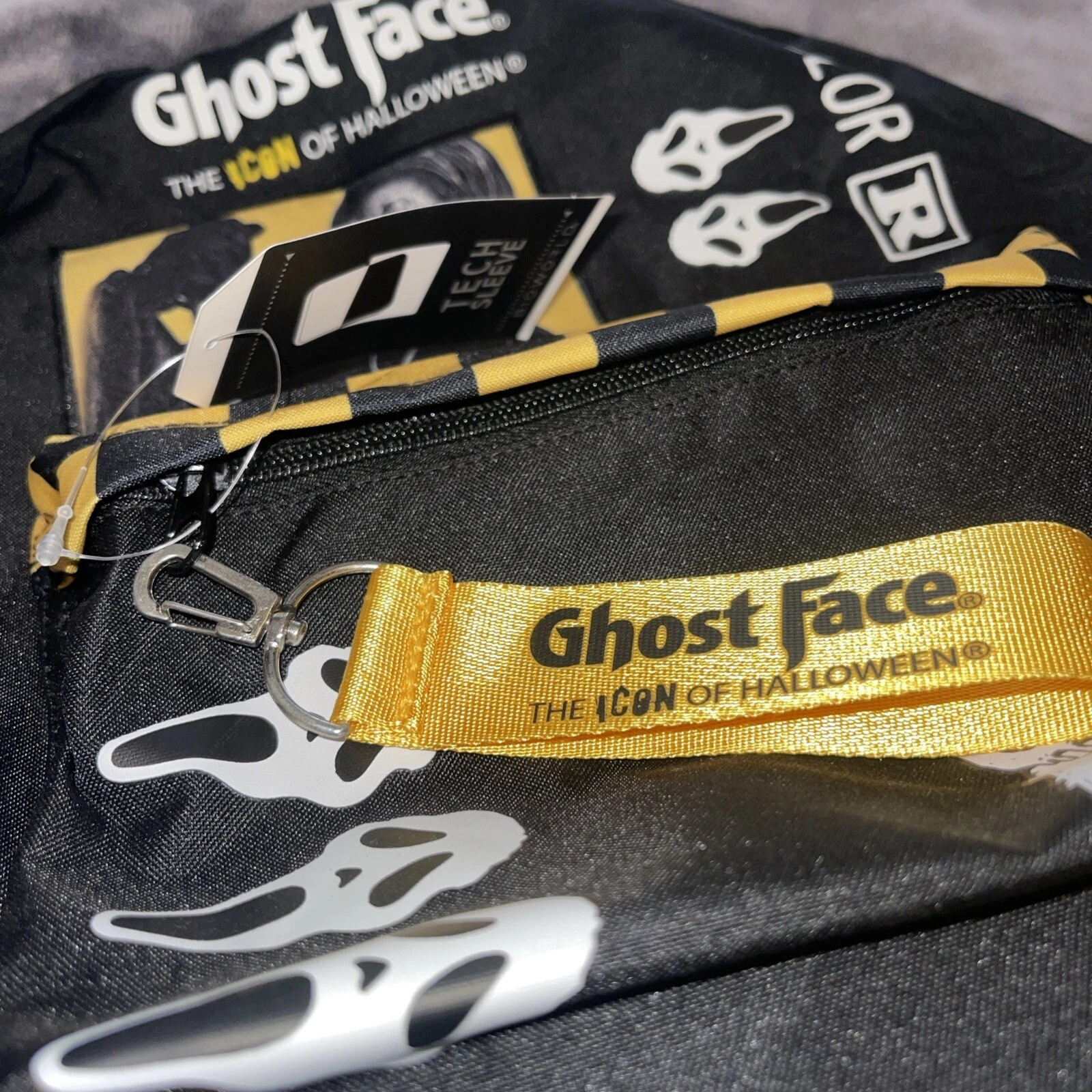 THE SAK Zaino per laptop Halloween Bioworld nuovo con etichette GhostFace L'icona di Halloween (Scream)