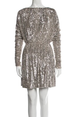 Saint Laurent- Sequin Mini Dress- NEW WITH TAGS | eBay
