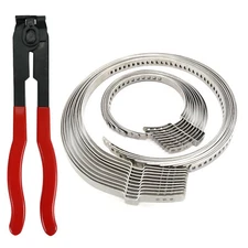 For Auto / ATV CV Joint Axle Boot Clamp Pliers Tool with 20 Crimp Bands Replace