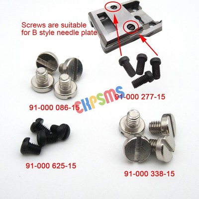 4SET SCREWS FIT FOR PFAFF 335 335G NEEDLE PLATE& BASE&FEED DOG & POSITION FINGER