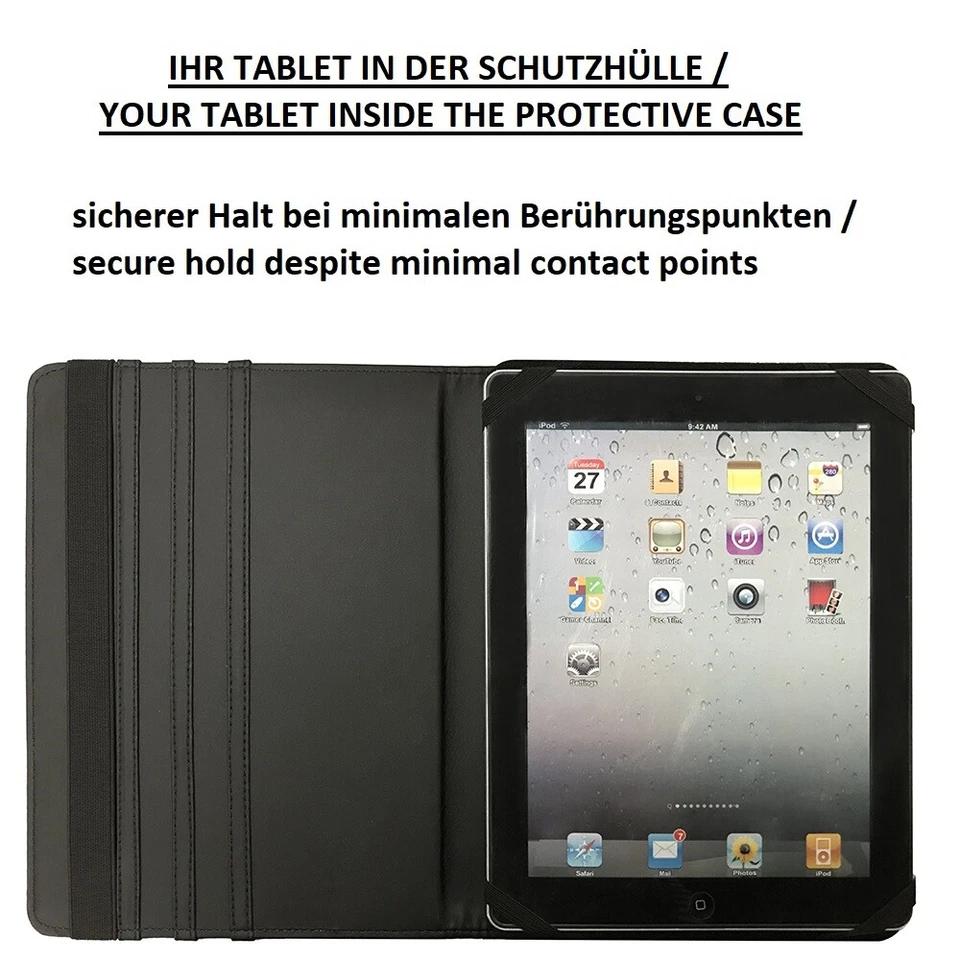 Pour lenovo ThinkPad 8 Housse tablette protection couvercle Étui Faux cuir noir - Photo 3/4