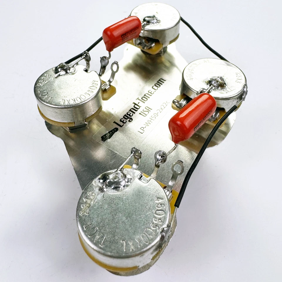 Gibson Les Paul Wiring Harness 50's Wiring - Standard, Orange Drop .022uF Caps - Image 2 of 4