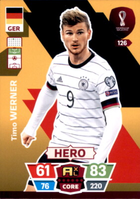Adrenalyn XL WM 2022 Qatar Trading Card Nr 126 - Timo Werner - Hero