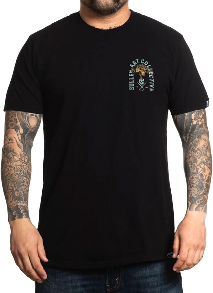 Sullen Stay Wild T-Shirt Alternative Tattoo Art Skull Snake