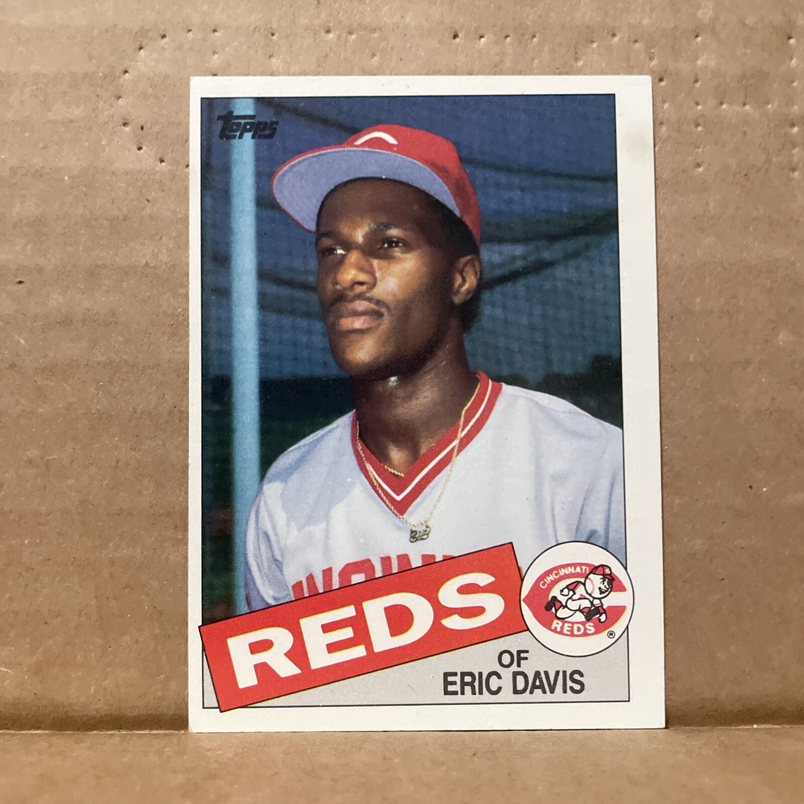 1985 ERIC DAVIS TOPPS MLB #627 ROOKIE RC CARD CINCINNATI REDS DODGERS TIGERS