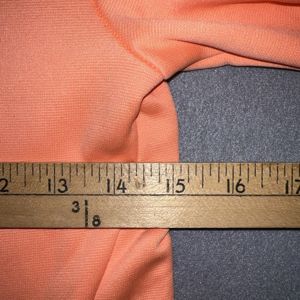 UNDER ARMOUR Girls' Fleece Big Logo Hoodie Bubble Peach Orange Black YMD 1380996 - Image 4 of 4