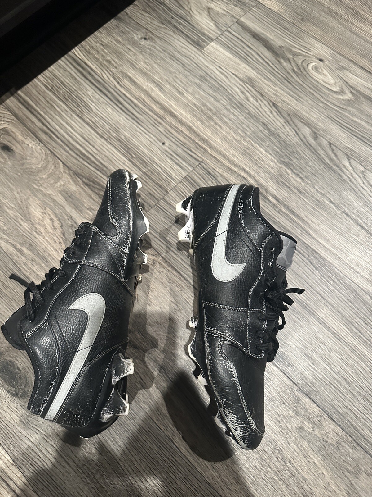 Jordan 1 Vapor edge Football Cleats Black Size 13 Men’s