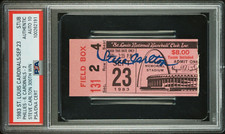 PSA DNA 10 Steve Carlton Autographed Signed 9/3/1983 300th Win Ticket Stub POP18