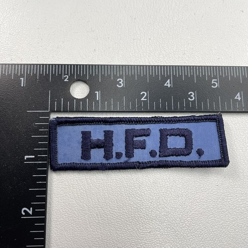 Vtg HFD H. F. D. Tab Patch (Hartford Fire Department In Connecticut) 00XQ