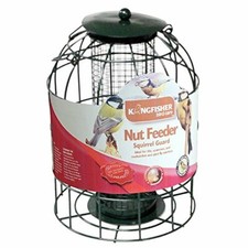 Kingfisher Deluxe Wild Garden Bird Hanging Peanut Feeder Squirrel Protect Guard