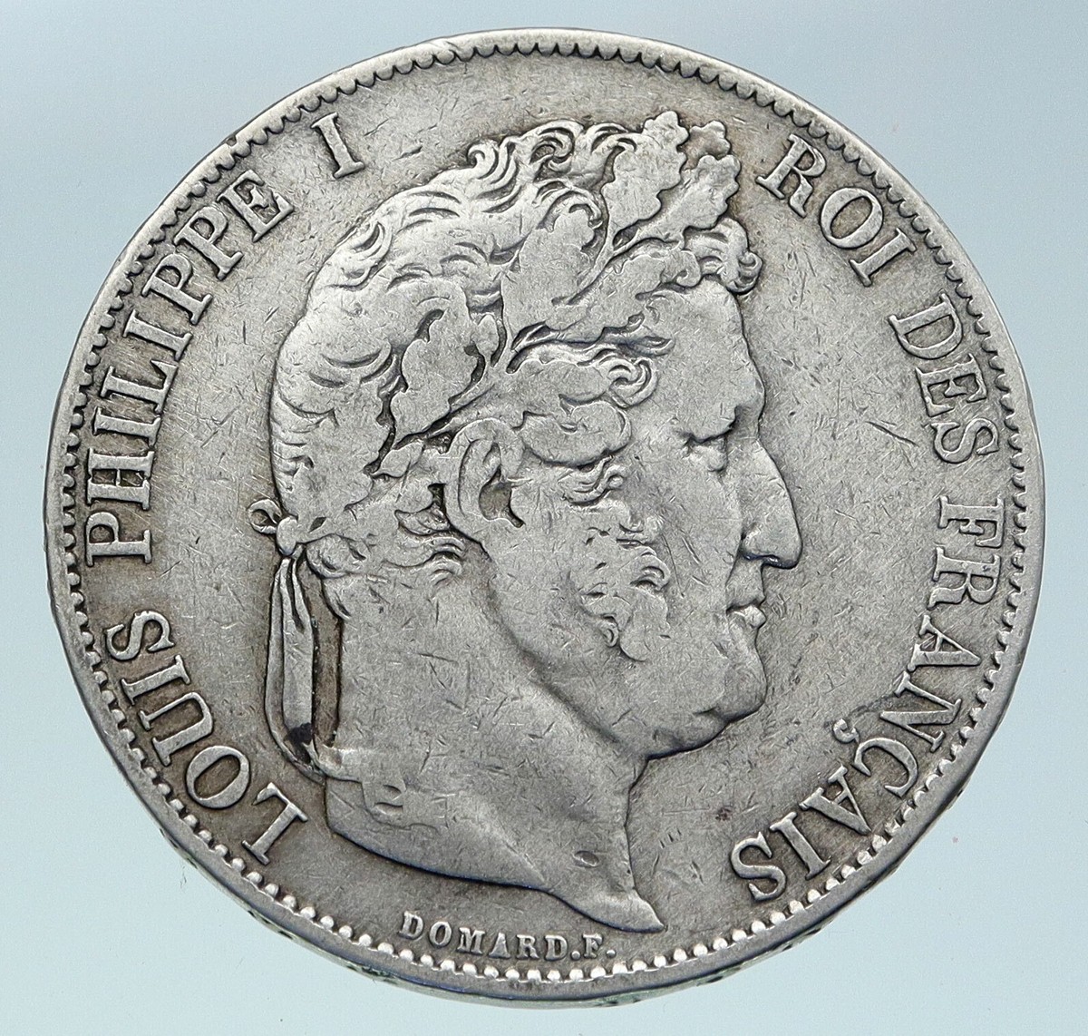 1844 FRANCE King Louis Philippe I French Antique OLD Silver 5
