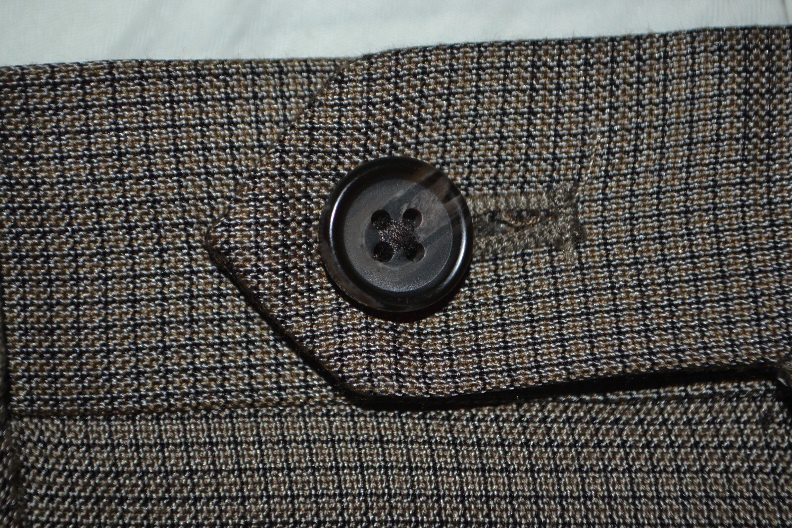 Ralph Ralph Lauren Men Light Brown Black Checked Dress Pants Size 36x32 thumbnail 5