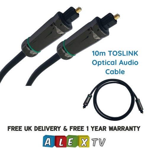 TOSLink Optical Audio Lead5mm Premium Digital Fibre cable in 1m, 3m, 5m and 10m - Picture 10 of 10