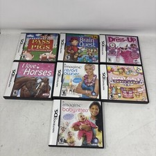 Nintendo DS Game Lot (x7) Imagine Pass The Pigs Brain Quest  Etc FREE SHIPPING