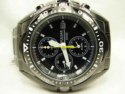 Mens PULSAR 7T62-X164 Chronograph / Alarm Watch with Defect | eBay