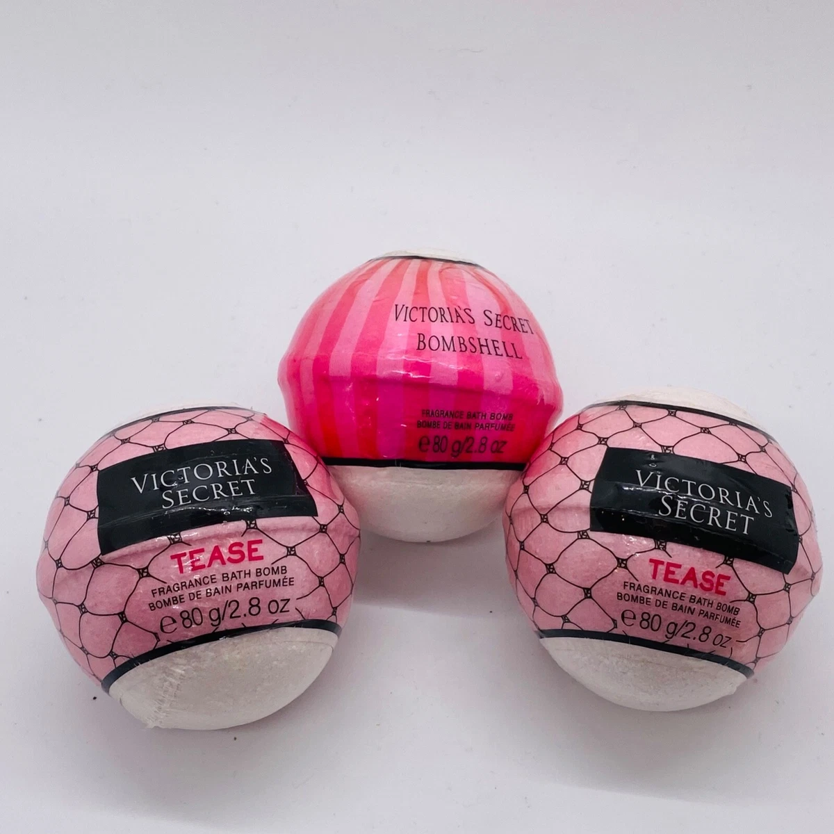 Victoria s Secret 2 Tease 1 Bombshell Fragrance Bath Bomb Fizzy 2.8 oz 80 g New