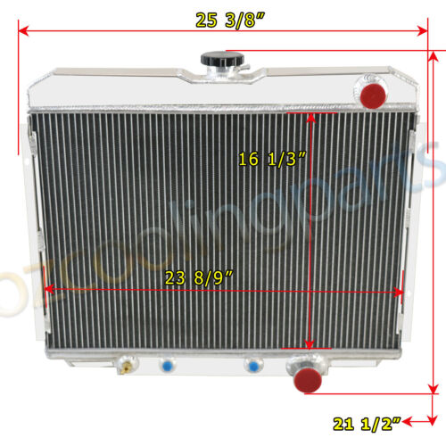 338 3 Row Radiator+Shroud Fan For 67-1970 Ford Mustang /Mercury Cougar XR-7 5.0L - Bild 3 von 9