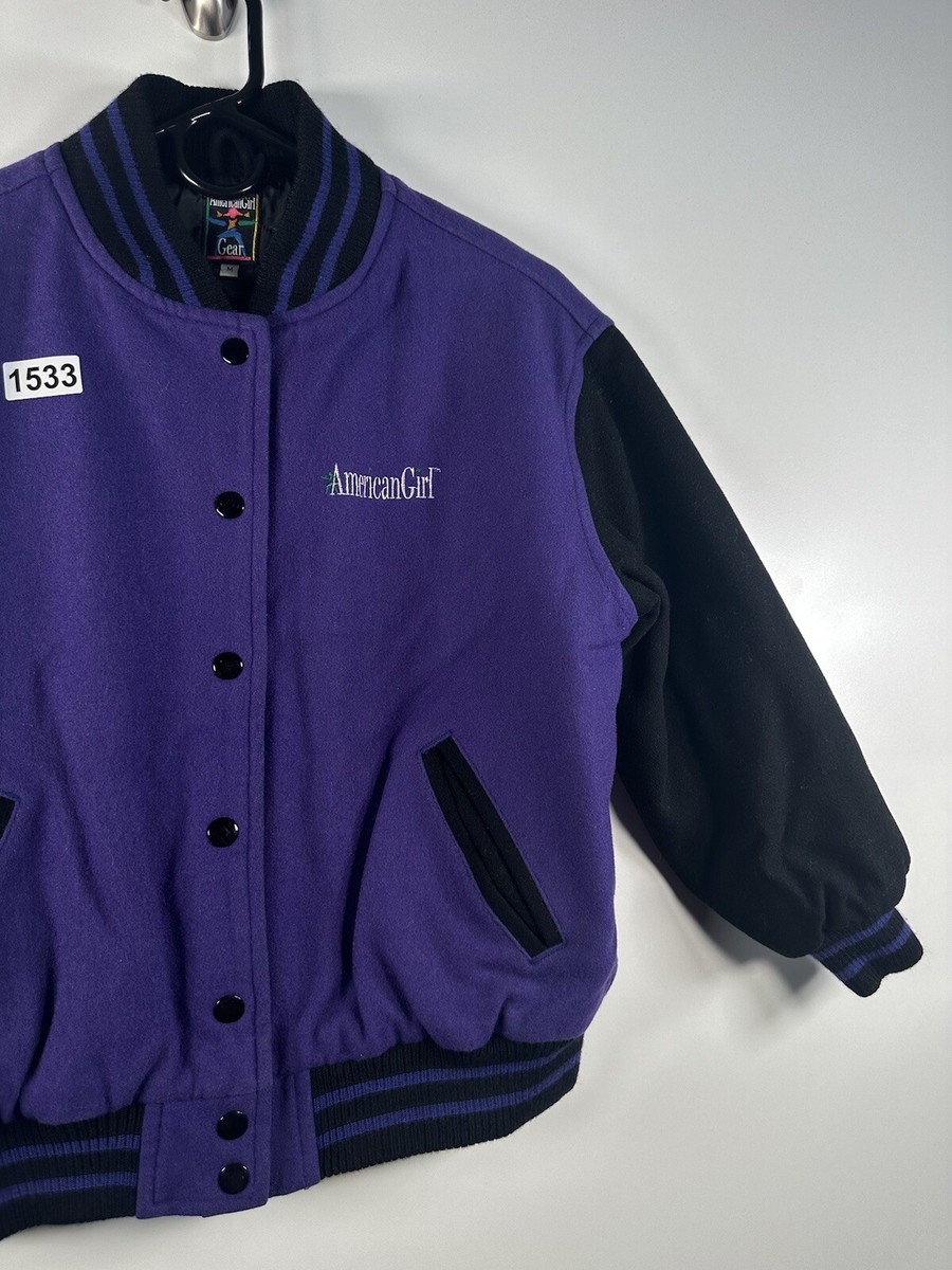 Vtg 90s American Girl Gear Kids Girls Varsity Jacket Size