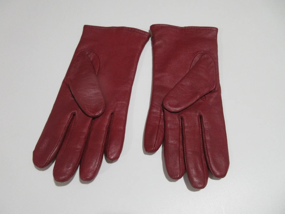 Размер L Charter Club темно-красный кожаный полиэстер с подкладкой дизайн платье перчатки отличное - Изображение 3 из 4