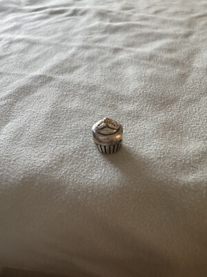 Pandora Cupcake Charm 925 ALE Stamped On Bottom, Sterling Silver