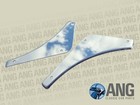 MGB, MGB-GT, MGC REAR BUMPER STAINLESS STEEL INFILL PANELS KIT AHH7278/9