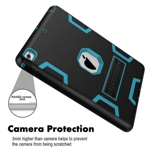 Für Apple iPad 7/8 10,2" Hülle Stoßfest Militär Robust Gummi Kinder Case - Bild 5 von 13