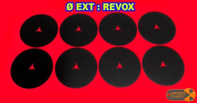 JEU DE 8 CALES / REEL SPACER / STUDER REVOX - NAB - TRIDENT / ÉPAISSEUR 0.3 mm