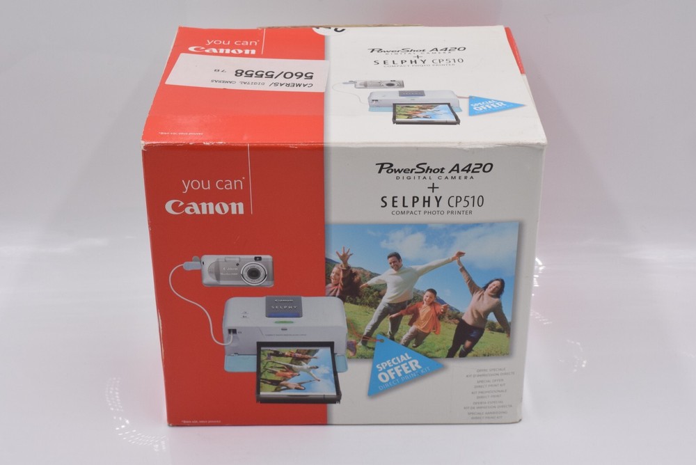 Canon Powershot A420 Digital Camera + Selphy CP510