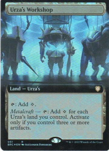 ウルザの作業場 英語 4枚 拡張アート 1x] Urza's Workshop - Foil - Extended Art - Near Mint, English