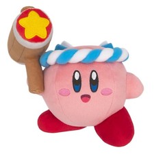New Hammer Kirby 5" Standing Plush Official Sen-Ei Little Buddy 1915