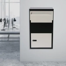 Parcel Drop Box Package Mailbox Porch Express with Lockable Storage+2 * Keys